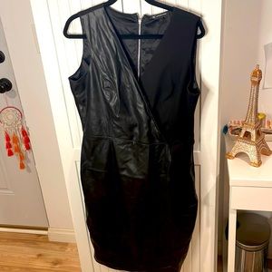 Plus size black cocktail dress